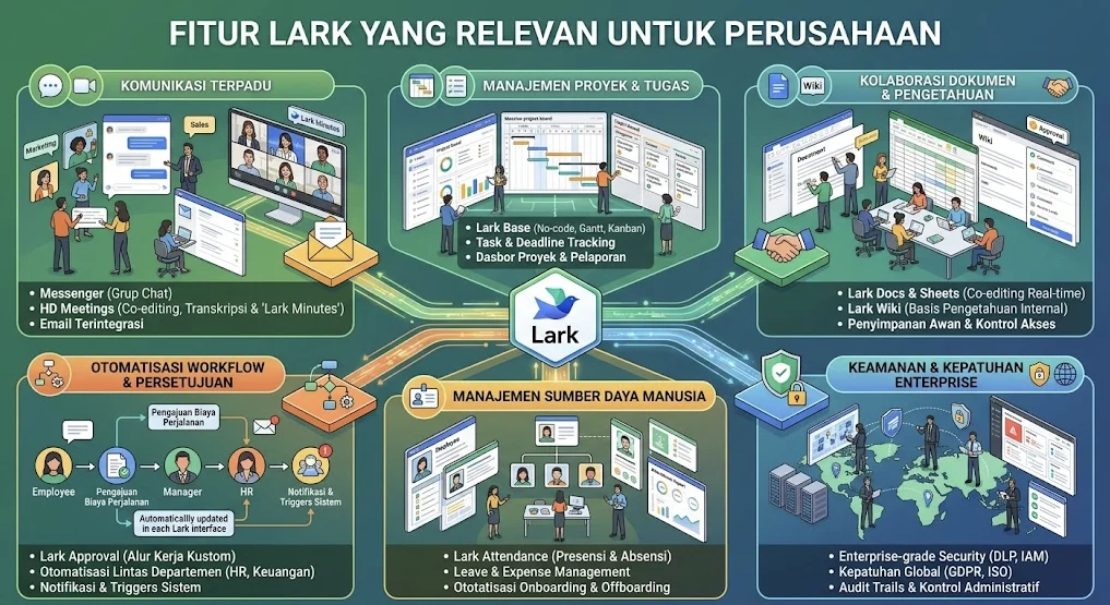 Fitur Lark Yang Relevan Untuk Perusahaan