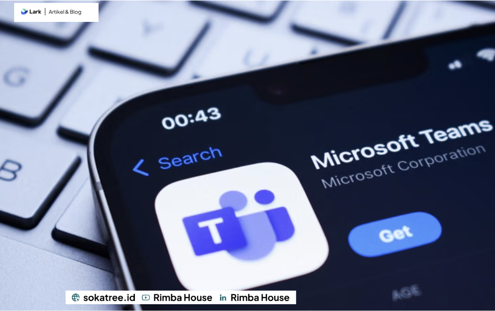 Ilustrasi tampilan Microsoft Teams