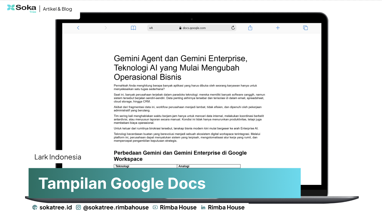 tampilan google docs